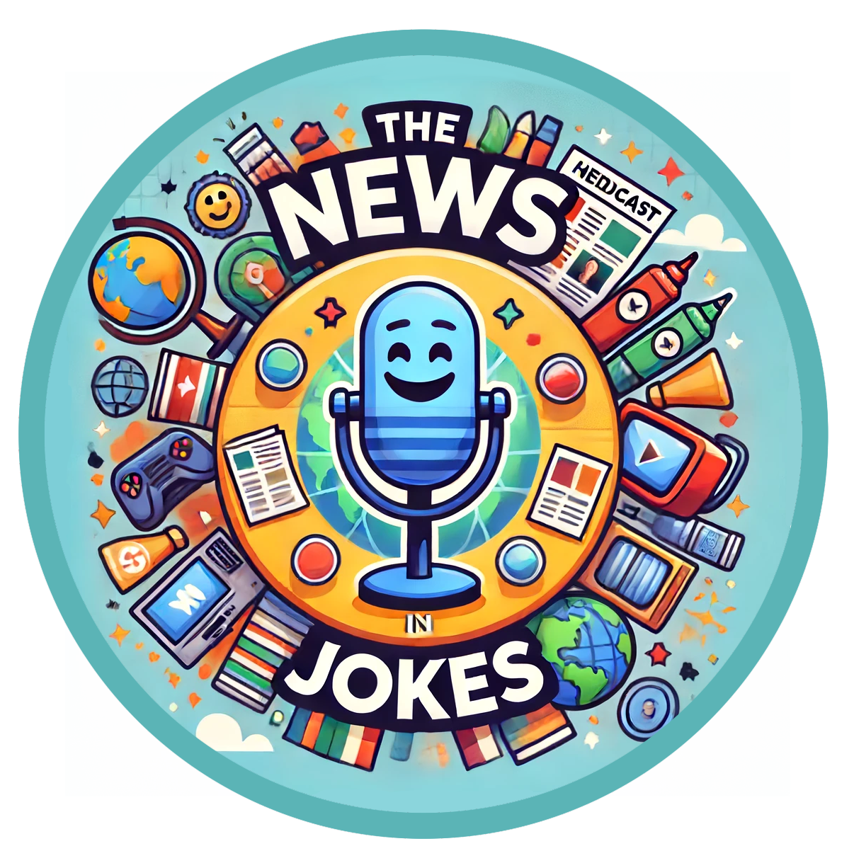 The News in Jokes Logo